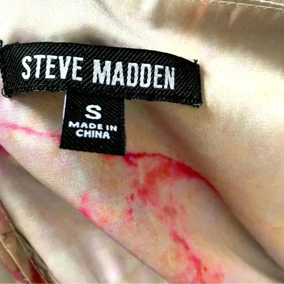 Steve Madden Marrel Dress Satin Effect Pleated Skirt  Size Small - Picture 5 of 11